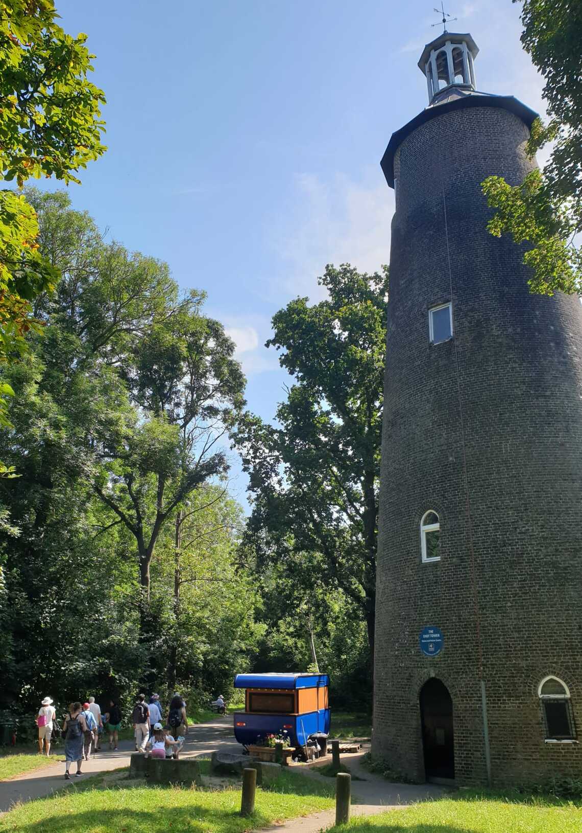 Tower with coffee van